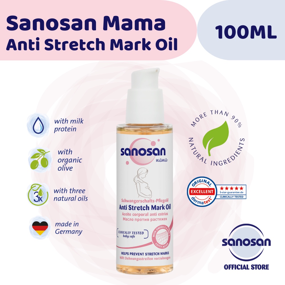 SANOSAN MAMA ANTI STRETCH MARK OIL 100ML